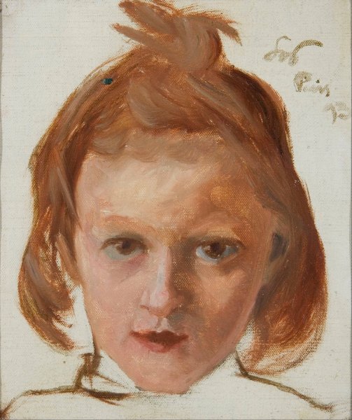 Head of a girl  by Stanislaw Wyspianski - Hand-Painted Oil Painting Reproduction