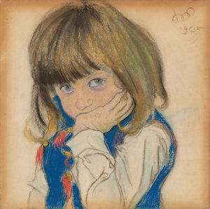 Portrait of a Boy by Stanislaw Wyspianski Oil Painting