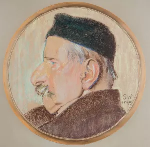 Portret Kazimierza Stankiewicza, wuja artysty by Stanislaw Wyspianski Oil Painting