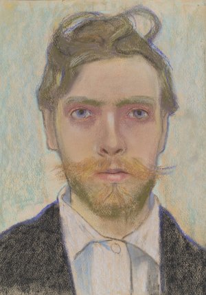 Self-Portrait by Stanislaw Wyspianski Oil Painting