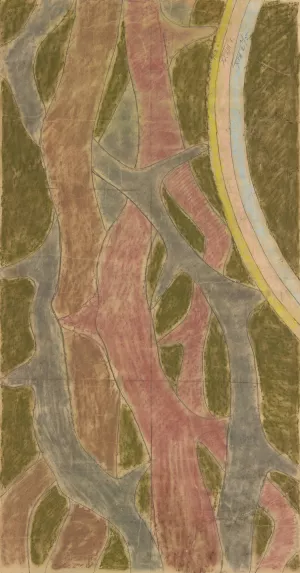 Swiety Franciszek. Projekt witraza do prezbiterium kosciola Franciszkanow w Krakowie by Stanislaw Wyspianski Oil Painting
