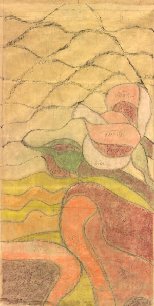 Swiety Franciszek. Projekt witraza do prezbiterium kosciola Franciszkanow w Krakowie by Stanislaw Wyspianski Oil Painting