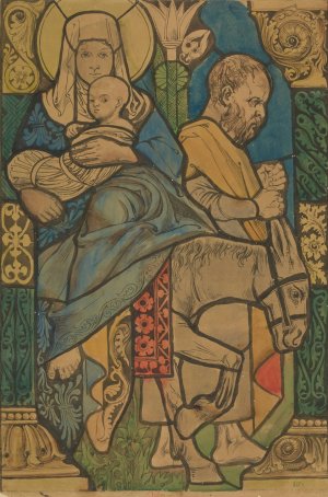 Ucieczka do Egiptu by Stanislaw Wyspianski Oil Painting