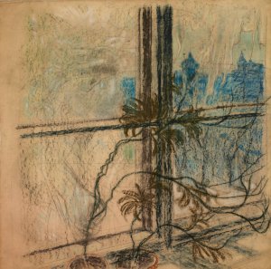 Widok z okna na mury miejskie Krakowa by Stanislaw Wyspianski Oil Painting