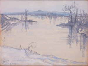 Wisla pod Krakowem by Stanislaw Wyspianski Oil Painting