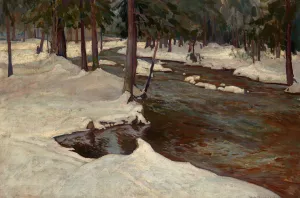 Forest Stream by Stefan Filipkiewicz Oil Painting