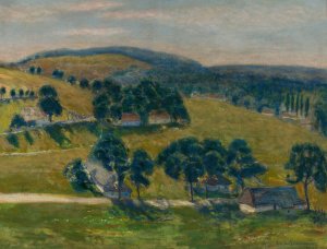 Landscape from Tyniec by Stefan Filipkiewicz Oil Painting
