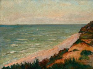 View towards Rozewie by Stefan Filipkiewicz Oil Painting