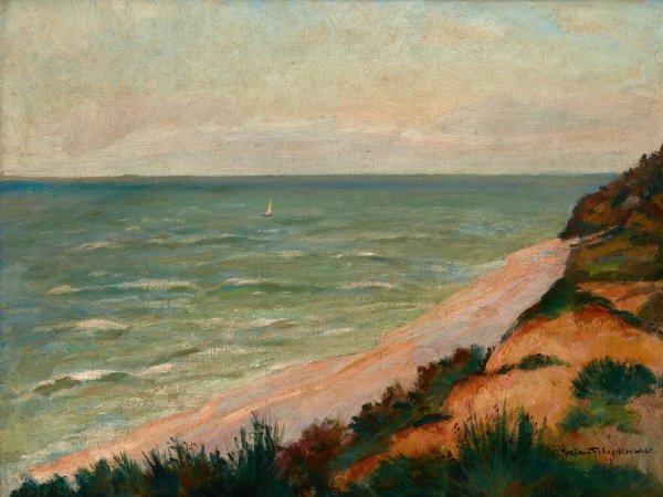 View towards Rozewie  by Stefan Filipkiewicz - Hand-Painted Oil Painting Reproduction