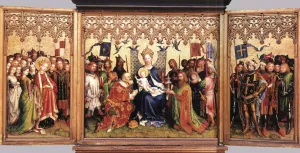 Altarpiece of the Patron Saints of Cologne by Stefan Lochner Oil Painting
