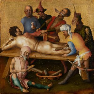 Martyrdom of St Bartholomew Oil painting by Stefan Lochner