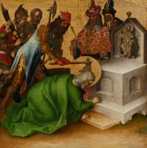 Martyrdom of St Matthias Oil painting by Stefan Lochner