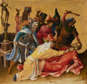 Martyrdom of St Thomas by Stefan Lochner Oil Painting