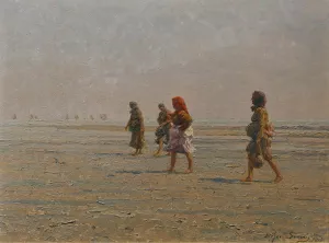 Gradeser Frauen by Stefan Simony Oil Painting