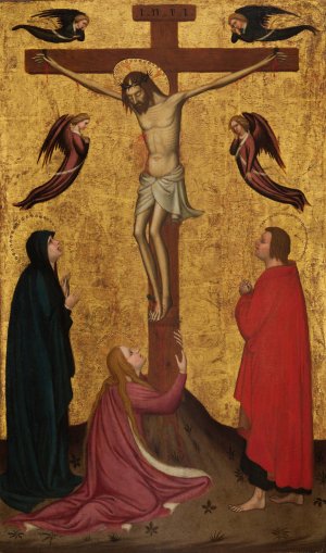 The Crucifixion by Stefano Da Verona Oil Painting