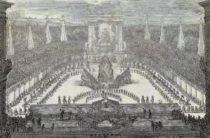 Marriage of Cosimo III and Margherita Luisa d'Orleans by Stefano Della Bella Oil Painting