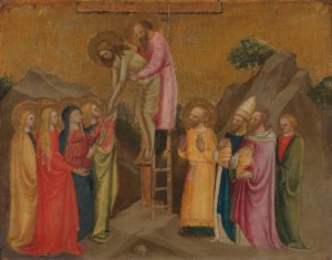 Descent from the Cross by Stefano Di Vanni Oil Painting