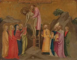 Descent from the Cross by Stefano Di Vanni Oil Painting