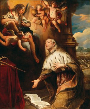 The Vision of Saint Louis IX of France by Stefano Magnasco Oil Painting