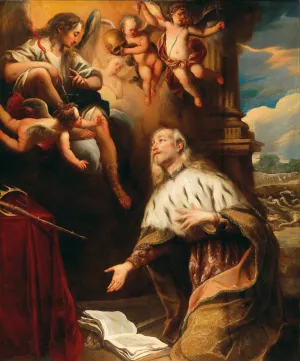 The Vision of Saint Louis IX of France by Stefano Magnasco Oil Painting