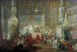 Coronation of Catherine the Great by Stefano Torelli Oil Painting