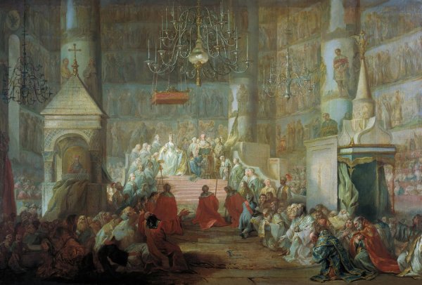 Coronation of Catherine the Great  by Stefano Torelli - Hand-Painted Oil Painting Reproduction