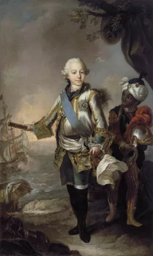 Portrait of Grand Duke Pavel Petrovich by Stefano Torelli Oil Painting