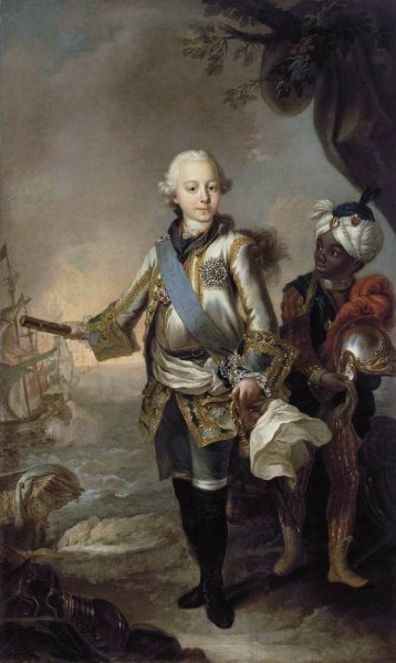 Portrait of Grand Duke Pavel Petrovich by Stefano Torelli - Hand-Painted Oil Painting Reproduction