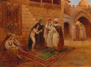 Am Bazar by Stephan Sedlacek Oil Painting
