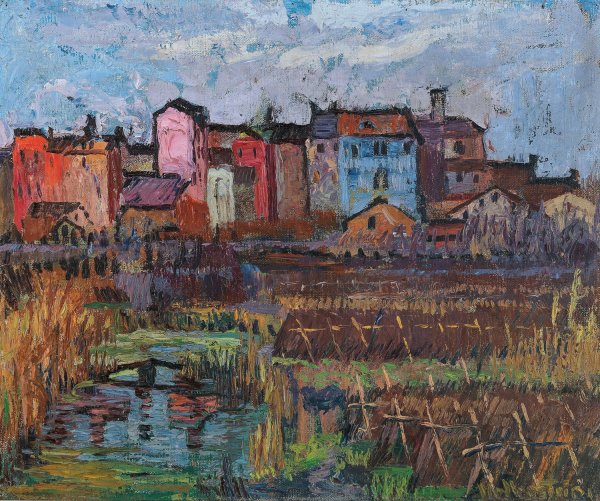 Main Product Photo of Italienische Landschaft Painting by Stephanie Hollenstein
