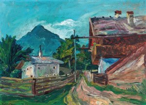 Tiroler Haus by Stephanie Hollenstein Oil Painting