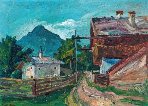 Main Product Photo of Tiroler Haus Painting by Stephanie Hollenstein