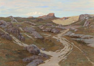 Path through a Rocky Landscape by Stephen Parrish Oil Painting
