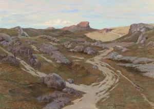 Path through a Rocky Landscape by Stephen Parrish Oil Painting
