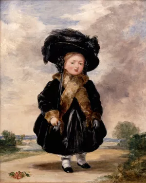Princess Victoria aged Four by Stephen Poyntz Denning Oil Painting
