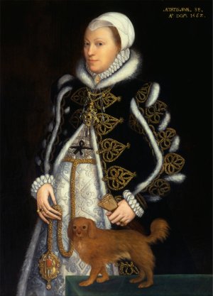 Portrait of a Woman, probably Catherine Carey, Lady Knollys by Steven Van Der Meulen Oil Painting