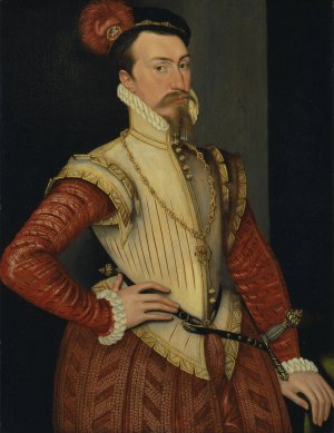 Robert Dudley, 1st Earl of Leicester by Steven Van Der Meulen Oil Painting