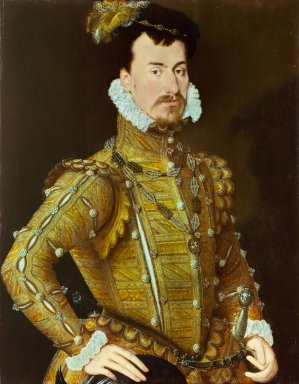 Robert Dudley, Earl of Leicester by Steven Van Der Meulen Oil Painting