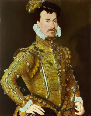 Robert Dudley, Earl of Leicester by Steven Van Der Meulen Oil Painting