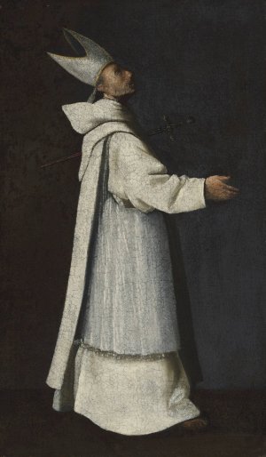 Don Sancho, Bishop of Toledo by Studio Of Francisco De Zurbaran Oil Painting