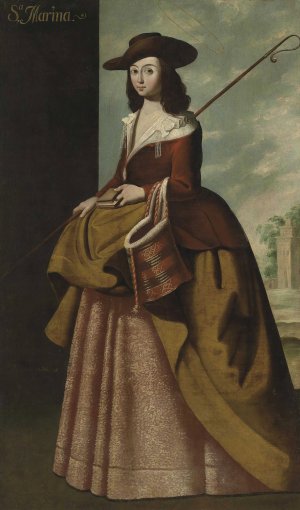 Saint Margaret of Antioch by Studio Of Francisco De Zurbaran Oil Painting