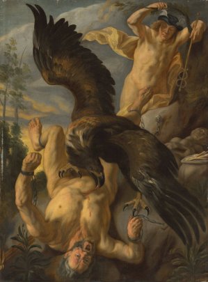 Prometheus Bound by Studio Of Jacob Jordaens Oil Painting