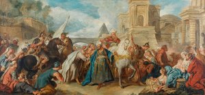 The Triumph of Mordecai by Studio Of Jean-Francois De Troy Oil Painting