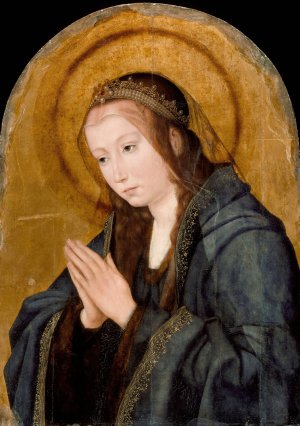 Virgin in Adoration by Studio Of Quentin Massys Oil Painting