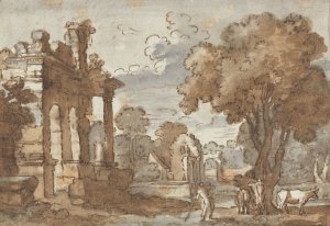 Landscape by Style Of Claude Lorrain Oil Painting