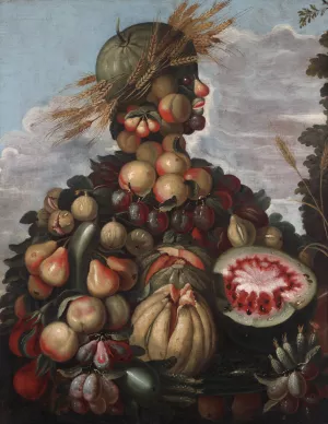 Autumn by Style Of Giuseppe Arcimboldo Oil Painting