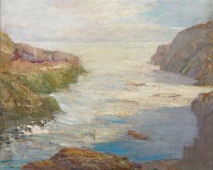 At Low Tide by Susan Merrill Ketcham Oil Painting