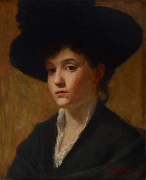 Study Of A Hat by Susan Merrill Ketcham Oil Painting
