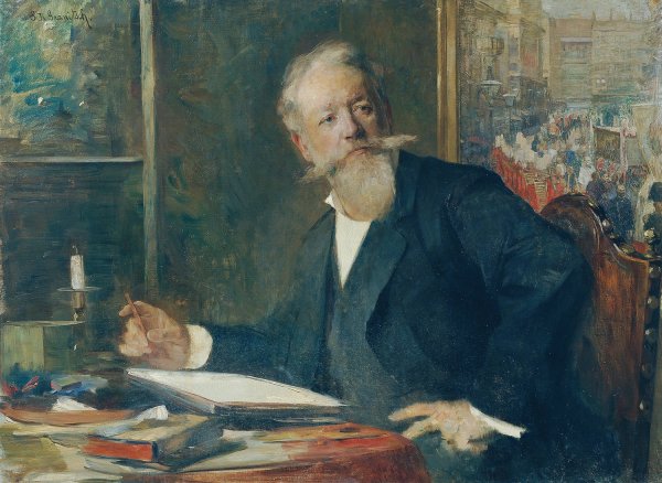 Der Maler Karl Karger  by Susanne Renate Granitsch - Hand-Painted Oil Painting Reproduction