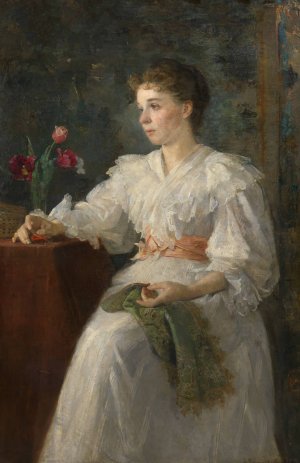 Edith Granitsch, die Schwester der Kunstlerin by Susanne Renate Granitsch Oil Painting